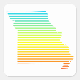 Adesivo Quadrado o frio de missouri desvanece-se