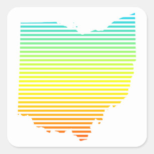 Adesivo Quadrado o frio de ohio desvanece-se