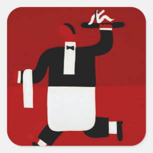 Adesivo Quadrado O garçom 1998