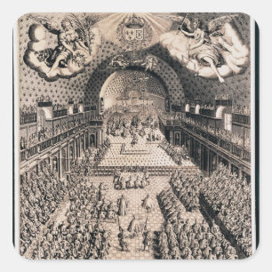 Adesivo Quadrado O general de propriedades no teatro Bourbon