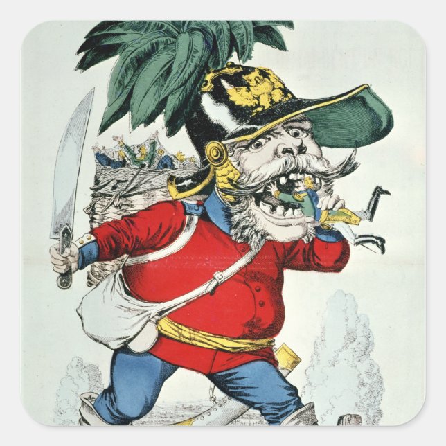 Adesivo Quadrado O gigante alemão (Frente)