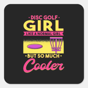 Adesivo Quadrado O Golf De Disco É Legal