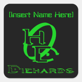 Adesivo Quadrado O gráfico do Gamer dos obstinados entra em seu