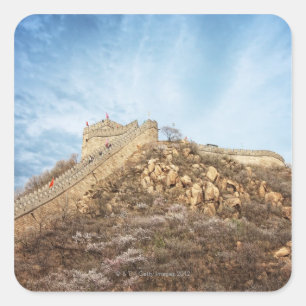 Adesivo Quadrado O Grande Muralha de China fora de Beijing