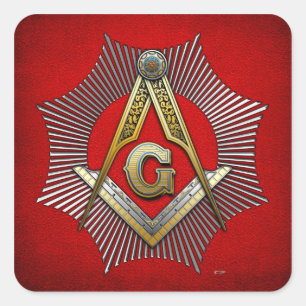 Adesivo Quadrado ó Grau: Pedreiro mestre