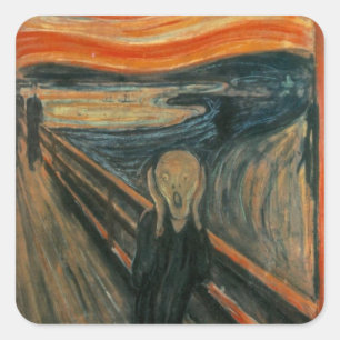 Adesivo Quadrado O Gritar - Edvard Munch