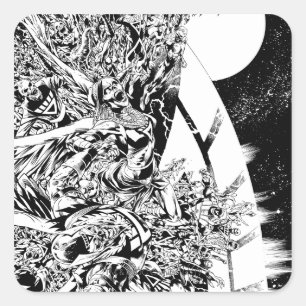 Adesivo Quadrado O grupo da noite e a lua os mais pretos 2