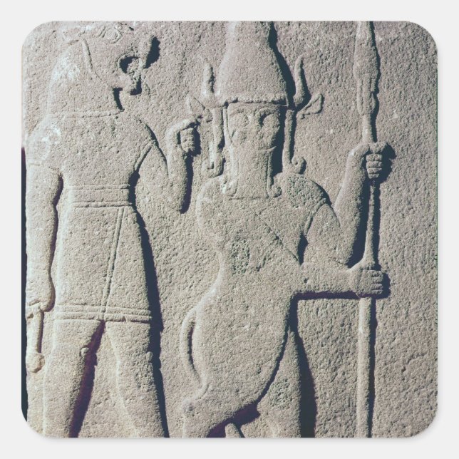 Adesivo Quadrado O Hittite Deus Uomi, Karkemish (Frente)