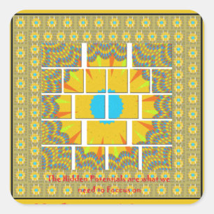 Adesivo Quadrado O Impressão de Imagem Maior