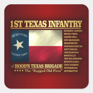 Adesivo Quadrado ø Infantaria de Texas (BA2)