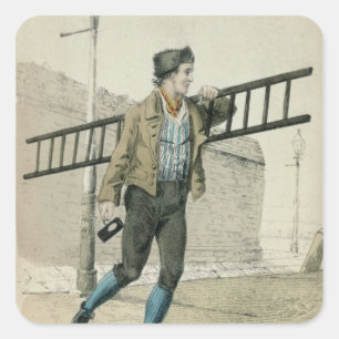 Adesivo Quadrado O isqueiro da lâmpada