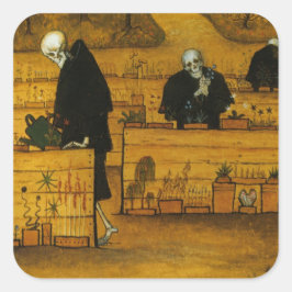 Adesivo Quadrado O Jardim da Morte de Simberg