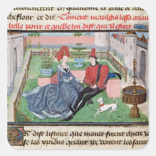 Adesivo Quadrado O Jardim do Amor (Frente)