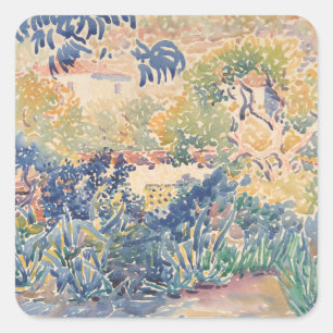 Adesivo Quadrado O jardim do artista no Santo-Clair   1904-5