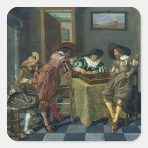 Adesivo Quadrado O jogo do gamão