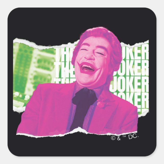 Adesivo Quadrado O Joker Scrapbook Laugh (Frente)