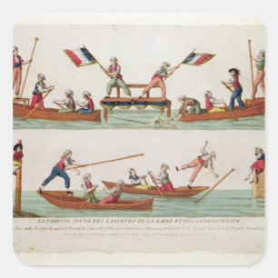 Adesivo Quadrado O Joust Famoso entre os Lanceiros