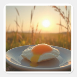 Adesivo Quadrado O Lado Sunny Side Up