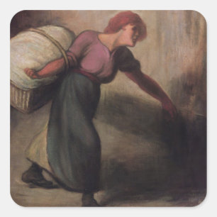 Adesivo Quadrado O Laundress, 1894 (óleo em canvas)