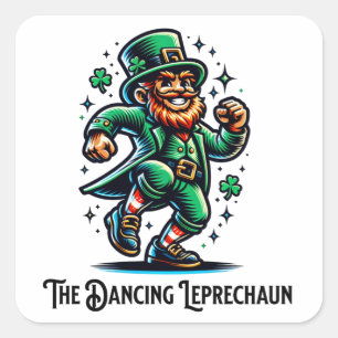 Adesivo Quadrado O Leprechaun Dançante