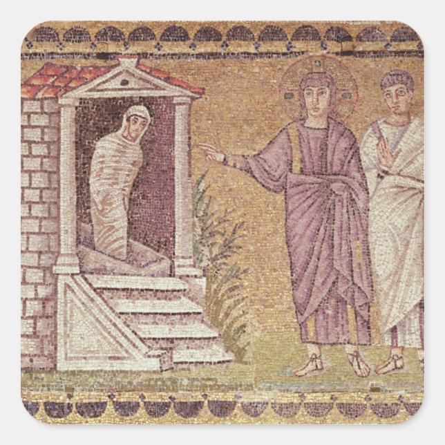 Adesivo Quadrado O Levantamento de Lázaro (Frente)