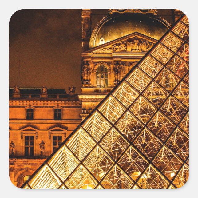 Adesivo Quadrado O Louvre (Frente)