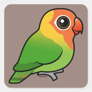 Adesivo Quadrado O Lovebird de Lilian