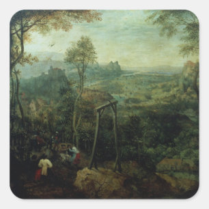 Adesivo Quadrado O Magpie no patíbulo, 1568