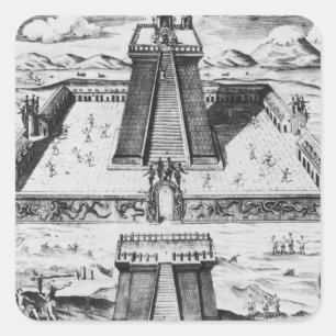 Adesivo Quadrado O Mayor de Templo em Tenochtitlan