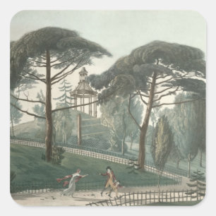 Adesivo Quadrado O Maze ou Belvedere do Jardin des