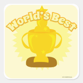 Adesivo Quadrado O melhor design personalizável do mundo!