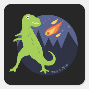 Adesivo Quadrado O meteorito que colou