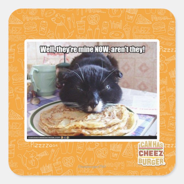 Adesivo Quadrado O meu agora (Frente)