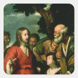 Adesivo Quadrado O milagre dos nacos e dos peixes, c.1630