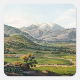 Adesivo Quadrado O Monte Olimpo, como visto entre Larissa e babá, 