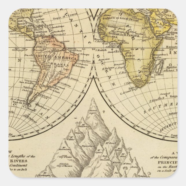 Adesivo Quadrado O mundo (Frente)