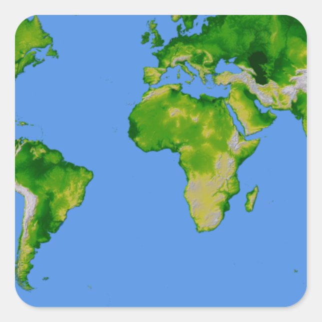 Adesivo Quadrado O mundo (Frente)