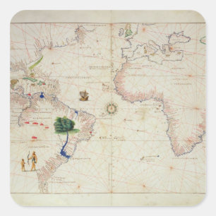 Adesivo Quadrado O mundo novo