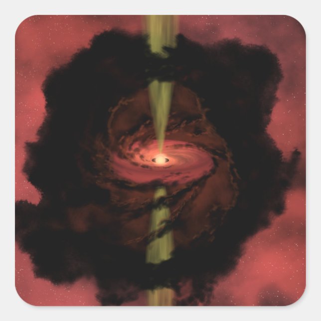 Adesivo Quadrado O nascimento de uma estrela (Frente)