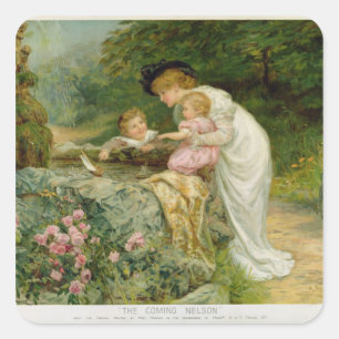 Adesivo Quadrado O Nelson de vinda, das peras Anual, 1901