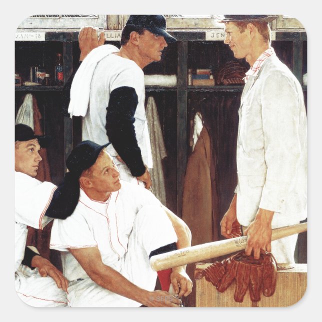 Adesivo Quadrado O novato (Frente)