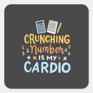 Adesivo Quadrado O Número Do Contador É Meu Cardio