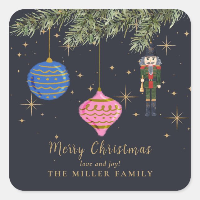 Adesivo Quadrado O Nutcracker, marinho (Frente)