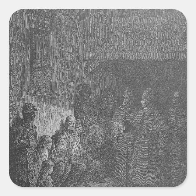 Adesivo Quadrado O Olho do Touro, de "Londres, uma Peregrinação" (Frente)