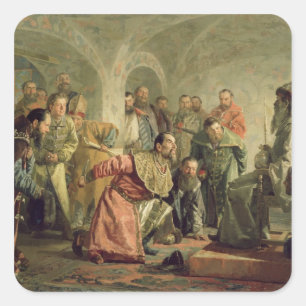 Adesivo Quadrado O Oprichnina na corte de Ivan IV