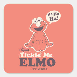Adesivo Quadrado O Original Tickle Me Elmo