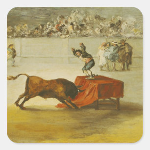 Adesivo Quadrado O outro insensatez de Martincho no anel de Bull