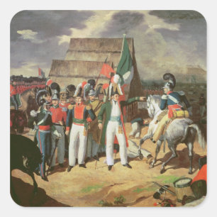 Adesivo Quadrado O papai noel Anna provoca as tropas espanholas