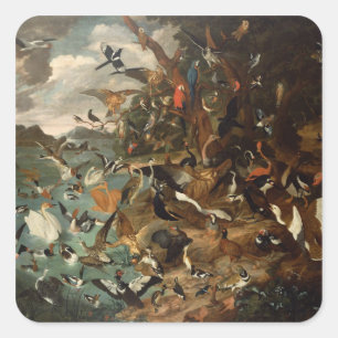 Adesivo Quadrado O Parlamento das Aves