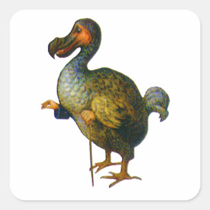 Adesivo Quadrado O pássaro do Dodo